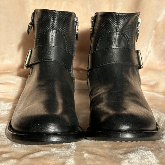 Mark Nason Black Leather Moto Biker Riding Ankle Boots Women's US  6.5 NWOT - Picture 6 of 15